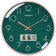 Compas Wall Clock Radio Clock 2025 Гостиная часы Стильные простые календарные офисные экзамены школы автоматическое время черно -белое 14 -дюймовое 6219 Радиозам (диаметр 35 см)