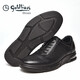 Goldlion Men's Shoes New Autumn and Winter Business Casual Leather Shoes Trendy Sports Shoes Genuine Leather Comfort Air Cushion Soft Surface Light Sole Men's Shoes Black Regular Style 40