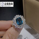 Chenru 5.20 carat topaz ring for women natural colored gemstone jewelry gemstone 925 silver inlaid No. 13
