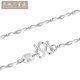 Tianchenghuijintong PT999 Platinum Necklace Women's Ingot Chain Platinum Necklace for Men and Women Tianchenghuijintong Boutique PT999 Platinum 7.41g (45cm)