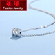Tan Jin small waist platinum necklace women's pt950 platinum pendant platinum clavicle chain platinum necklace women's model weighs about 4.05-4.15 grams and is about 41.5+2 cm long