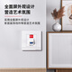 AMPCOM fiber panel socket single port 86 type telecommunication grade LC duplex dual core single mode fiber jumper fiber cable tail fiber coupler flange docking wall mother seat AM86LC01
