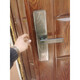 Rennan Smart Door Lock Cover Cubierta de lluvia personalizada Localización de huellas dactilares Tarjeta de lluvia Control Control de acceso a impermeable Caja de protección de bloqueo de contraseña P1585 Cubierta de lluvia más pegamento