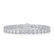 Nianfu KEORBYARPT950 platinum tennis chain bracelet full of bright 0.5 carat moissanite diamond tennis chain for girlfriend