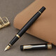 Held (Hero) Stift anpassbares Iridium Mingjian High-End Business Office Writing Praxis Schreiben für Männer und Frauen Geburtstagsgeschenke Tinte Scheinkasten kostenlose Beschriftung 755 Gold Federstift Clip (Exquisite Geschenkbox)