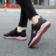 Xtep women's shoes running shoes sports shoes for women 2025 summer new mesh breathable casual travel shoes black pink-leather-9737 37
