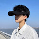 
Muwan sun protection hat men's summer face covering and showing small UV sun hat running sports duck tongue empty top sun hat UVL-black