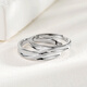 Fanci Fan Qi surround couple ring men and women silver ring opening adjustment birthday confession gift for girlfriend surround couple ring