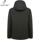 Caniti Mink Inner Inner Capucha PARKA MARTEN FUR MARTEN CROLINA INTELIGACIÓN COMBRACIÓN COMBRADERA CORTURA FURA CASA NEGRO + GRIEN
