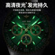 European Pinke Swiss Certified Brand Green Water Ghost Volle automatische mechanische Uhrenbeobachtung leuchtend wasserdichte wasserdichte Geschenke für Freund Männer Uhr OUPKE-3271-STEEL GREEN GREEN