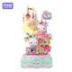 Moonlight Society Sanrio Building Blocks Music Box HelloKitty Flower Music Box Toys Trendy Ornaments Birthday Gifts for Women