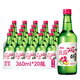 Jinro -Suppe 360 ​​ml*20 Flaschen 13 Grad Pflaumengeschmack aus Korea Foreign Wine Brewing Base Wine importiert