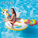 INTEX 57561独角兽充气坐骑 游泳圈成人儿童充气玩具浮排浮床加厚水上