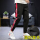 Fan Pure Foot Anti-Falten-Casual Hosen Herren-Tarnarbeitshose Klassische Straße Hosen koreanische Stil plus Vliece-verdickte Männer Mode Slim Hosen Jugendhosen Lose Hosen Herrenkleidung Hosen Herrenkleidung XH983A 9207 Rot-Dicke xxl