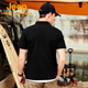 Jeep Schnelltrocknen Polo-Shirt Herren upf40+ Sonnenschutz kurzärmelig T-Shirt Herren Outdoor Revers Schnelltrocknungskleidung 9905 Marke Black 2xl