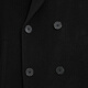 Vêtements pour hommes Lilang Light Fashion [Même modèle dans le centre commercial] Mabinement en laine pour hommes longs en laine mélangée en cachemire Q4DYR504 Black XL (175)