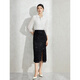 
Pink blue wardrobe 2024 autumn new luxury shiny and noble beads light workplace skirt for women 5A3Q698 ink black 2XL