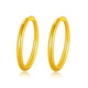 Gold and Silver Gold Earrings 999 Pure Gold Hoop Earrings Priced Birthday Gifts for Girlfriends Christmas Gifts Earrings The weight of the earrings will be refunded if the weight is higher, about 1g