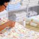 Abay Class A newborn delivery room baby pure cotton quilt thickened winter warm baby quilt soft handmade quilt Fulong style - full of blessings 100*100cm winter thick style 440g cotton