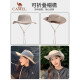 Camel (CAMEL) fisherman hat for men and women in summer, thin, large head circumference, sun protection, sunshade, large brim, face covering, large brim hat