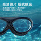 Jiehu swimming goggles myopia high definition anti-fog swimming goggles diving waterproof men and women adult flat goggles