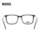 雨果博斯（HUGO BOSS）光学眼镜框男女款修饰脸型超轻方框近视眼镜架1484 2IK 56mm