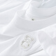 PRIDEME light luxury summer thin ice silk ice silk short-sleeved white t-shirt men's slim convex glue bear round neck half-sleeved men's top JJLP23240-white XL