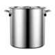 Commercial extra thick stainless steel barrel round barrel household large capacity soup pot water storage barrel oil barrel stewed meat pot street stall soup barrel thickened soup barrel 30*40