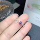 DL 1998 Fat Donglai same style tanzanite ring s925 silver jewelry fashionable and exquisite inlay empty support oval 4*5/4*6mm round 5 empty support 4*5 platinum plated