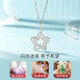 Liuguifu Jewelry Platinum Pendant Star Love White Gold Necklace Pendant Women's PT0600032 1.7g