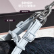 Hanhan pet dog leash, dog leash, leash, harness set, automatic retractable dog leash, pet supplies for small and medium-sized dogs, blue-gray dog ​​leash, harness, two-piece set, large size, 5 meters, harness, size L, recommended weight 22-35 Jin [Jin is equal to 0.5 kg, ]