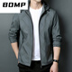 
BOMP brand daddy suit spring and autumn thin jacket middle-aged men stand collar spring casual loose hooded jacket top men K12127 green 175/L