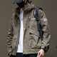 Romonjacke Herren neue 2024 Frühlings- und Herbst -Arbeit Jacke Herren Herumn Mode Marke Frühling und Herbst Großgröße Casual Herren Kleidung 1502 Schwarze Jacke XL Größe