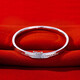 Yuan Shengfu's new PT950 fashionable oval laser platinum bracelet, fashionable and versatile platinum bracelet, concubine bracelet, 16.97g, ring mouth 60mm