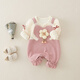 G.Duckkids kleine gelbe Ente Kinderkleidung Babykleidung Frühling und Herbst 2024 Neugeborene Onesie Baby Puff Ärmel