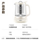 SUPOR health kettle, teapot, stewing kettle, integrated electric kettle, constant temperature insulation, fully automatic home office flower teapot, glass tea kettle, milk regulator, 86mm large diameter filter, 316L multi-stage temperature adjustment 1.8L
