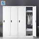 Jinfeng employee locker locker steel iron wardrobe dormitory changing wardrobe shoe cabinet thickened warm white two-door locker