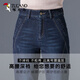 
Woodpecker Plus Size Denim Harem Pants for Women Spring and Autumn High-waisted Radish Pants Loose Korean Style Small Foot Jeans Narrow Version 829 Dark Blue [Single Pants] M [Suggested 90-105 Jin [Jin equals 0.5 kg]]