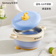 Jingyouyu German baby supplementary food bowl for babies special for young children to eat constant temperature water insulating bowl for outdoor tools full set of tableware temperature blue