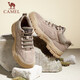 骆驼（CAMEL）男士复古户外登山工装休闲低帮鞋 G13A342170 卡其 40 