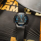Casio (CASIO) watch digital pointer dual display student watch men's watch black disc black rubber belt AW-90H-2B
