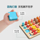 LINGUO UK BLOQUES DE ENTRAMIENTOS DIGITALES DE NIÑOS Juguetes Montessori Educación temprana Puzzle Preescolar Enseñanza Ayudas Color Emparejamiento cognitivo Cinco en uno Tablero de emparejamiento + Rompecabezas de frutas