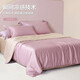 Boyang (BEYOND) Boyang Home Textile 40 Summer Four-Piece Set Tennis Fiber Ice Simple Style Bedding Summer Cool Bedding Summer Cool Bed Sheet Kit Tennis Four-Piece Set Powder Ink 1.8 meters bed (quilt cover 220x240cm)