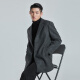 Lilanz official woolen coat men's medium-length suit collar winter 2023 new business men's wool coat jacket dark gray (G3DYR7251Y) 190/104A