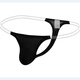 HONGSILINYI men's underwear invisible belt thong men's bikini low-waist belly-control thong underwear for men 1 piece white L