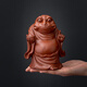 Yuxuan purple sand golden toad designated rich tea pet to attract wealth, handmade can raise high-quality dragon turtle cover tea set accessories ornaments ZY dragon turtle cover with purple mud