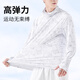 Xionghuo fishing clothing sun protection clothing men's summer breathable ice silk fishing clothing with mask quick-drying anti-mosquito clothing sun protection clothing 2045 white top with mask L