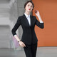 Chenfu professional blazer women's business interview formal white-collar sales suit suit manager hotel front desk work clothes gray suit + trousers XL recommended 110-120 Jin Jin equals 0.5 kg