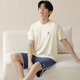 
Catman (MiiOW) men's pajamas men's short-sleeved shorts suit Modal summer thin style can be worn on the outside, fashionable ice silk cool home clothes M15601 XL Recommended weight 120-140 Jin [Jin equals 0.5 kg]