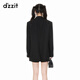 DZZIT plain blazer spring and autumn neat urban simple fashion women black S